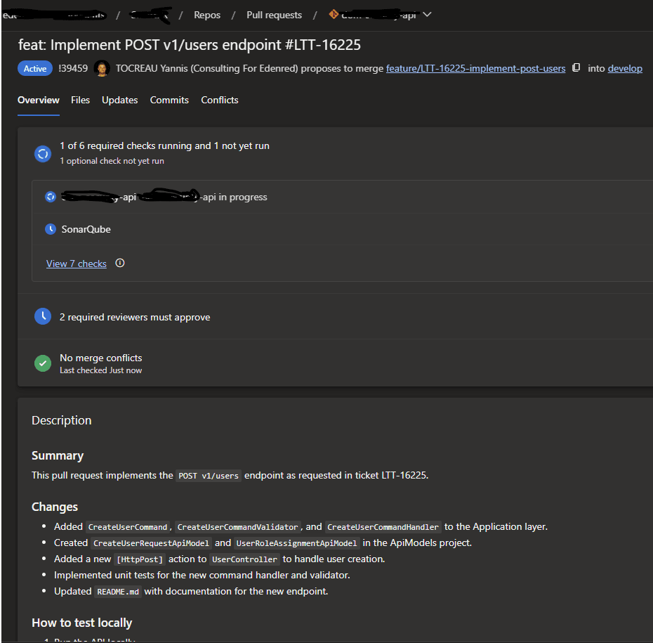 Pull request created